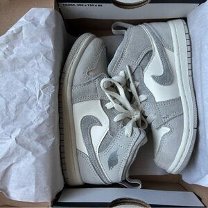 Nike Gray and White Sneakers